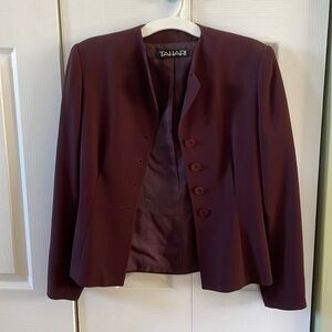 Burgundy Tahari Blazer